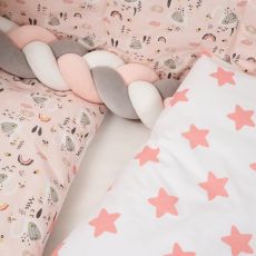 Постільний комплект 7 ел Twins Rainbow 4073-TR-08, pink